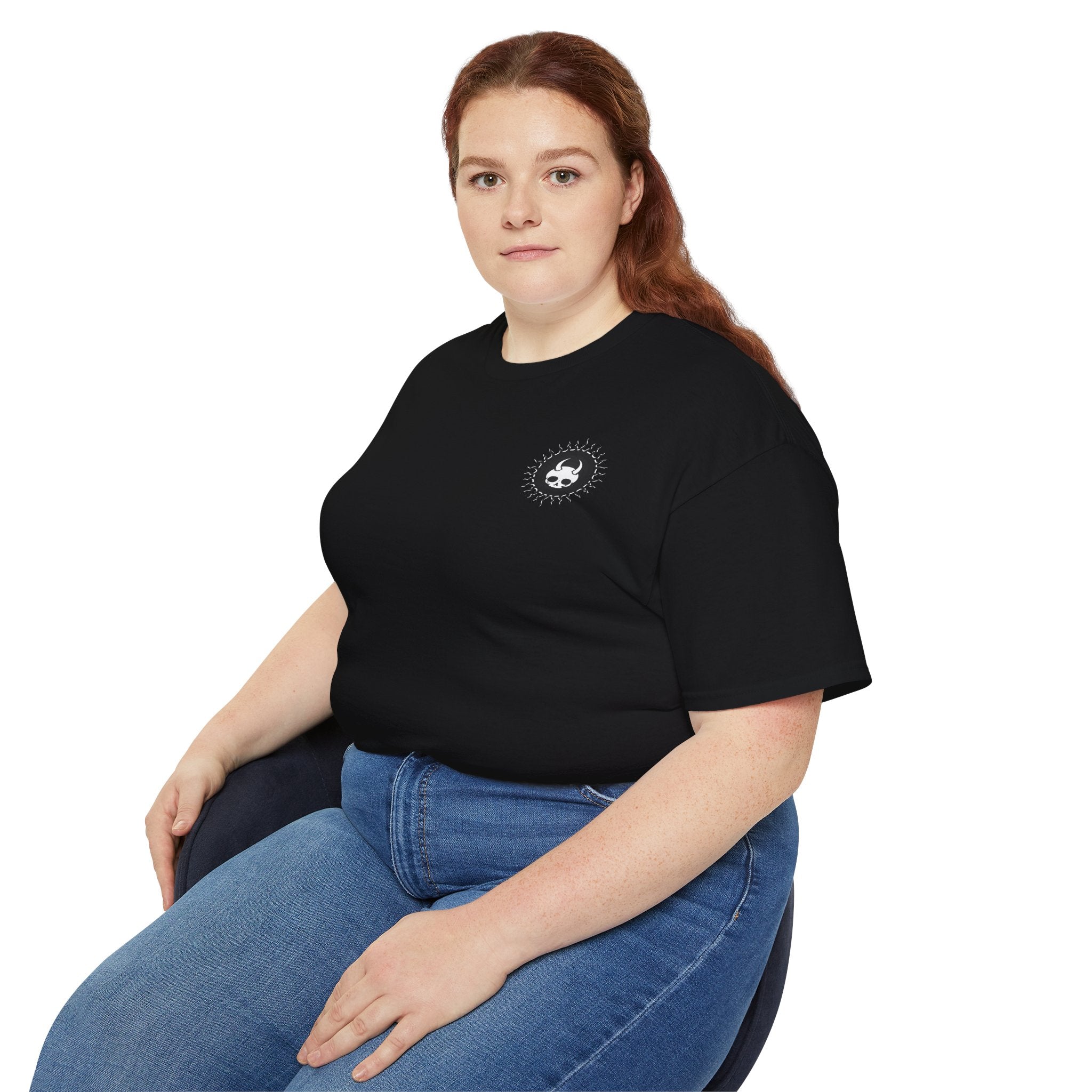 Exposed Heart - Unisex Cotton Tee (Back) - Damned Threads